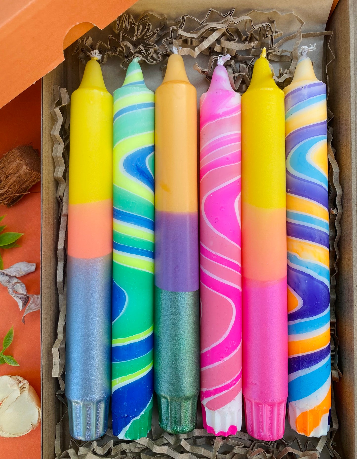 Colorful Candle Box