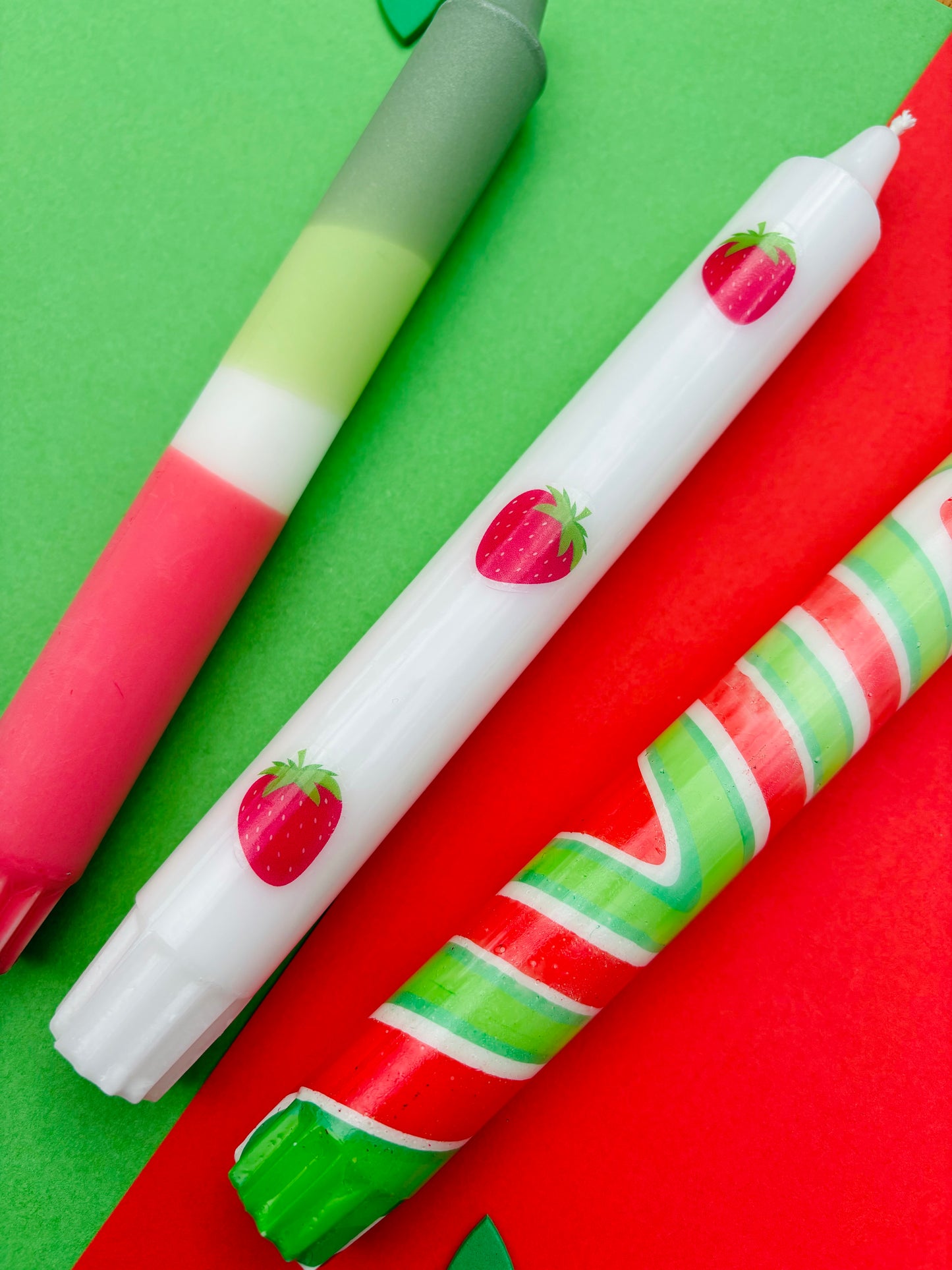 STRAWBERRY CANDLE 3-PACK
