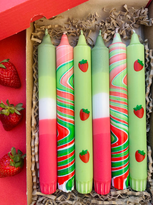 Cute Strawberry Candle Box