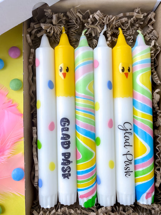 Happy Easter Candle Box- Pastel